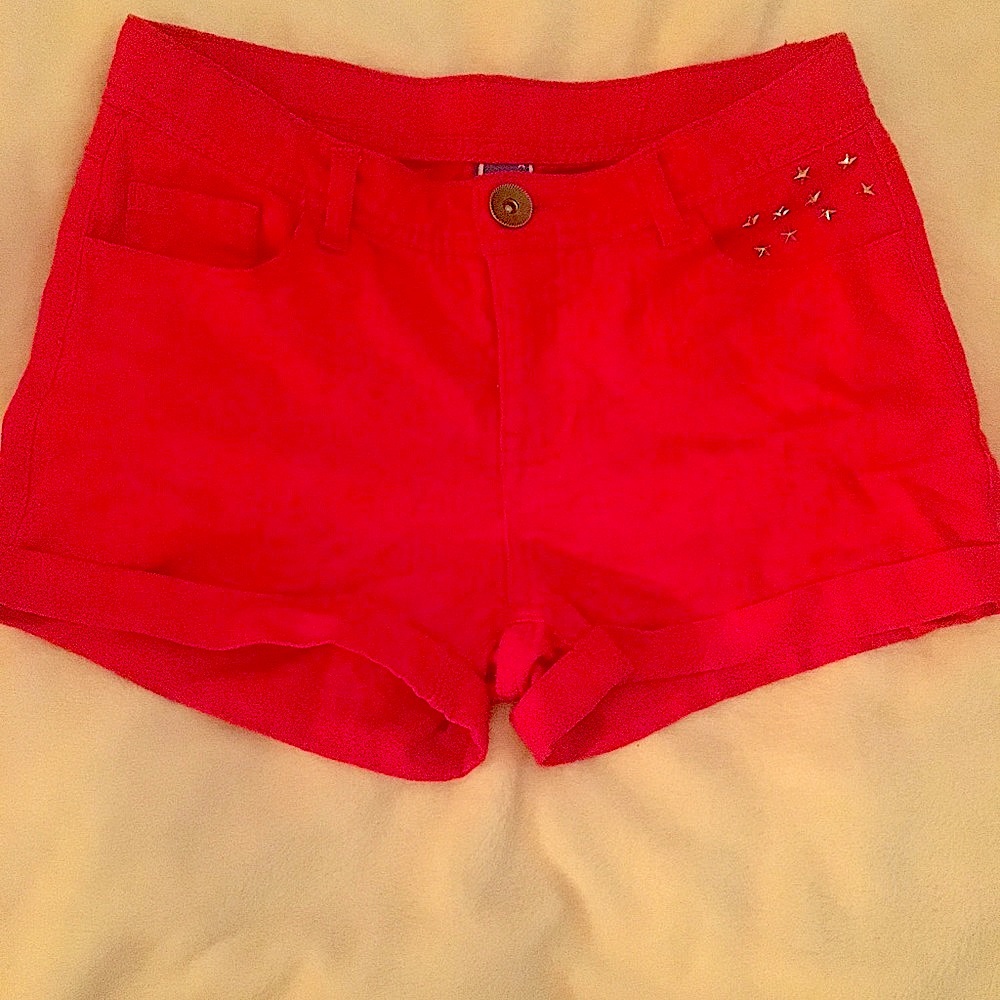 Girls Red Shorts